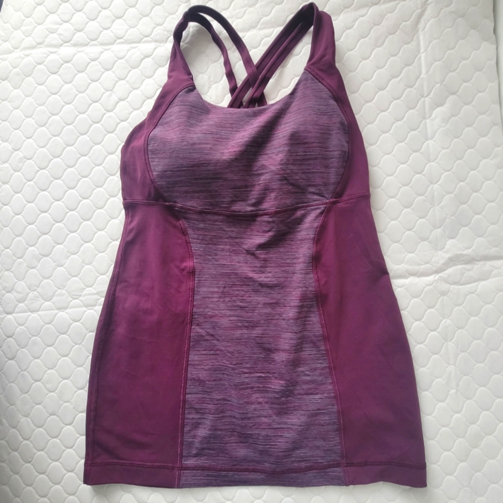 Lululemon Purple Activewear Tank Top Size 6